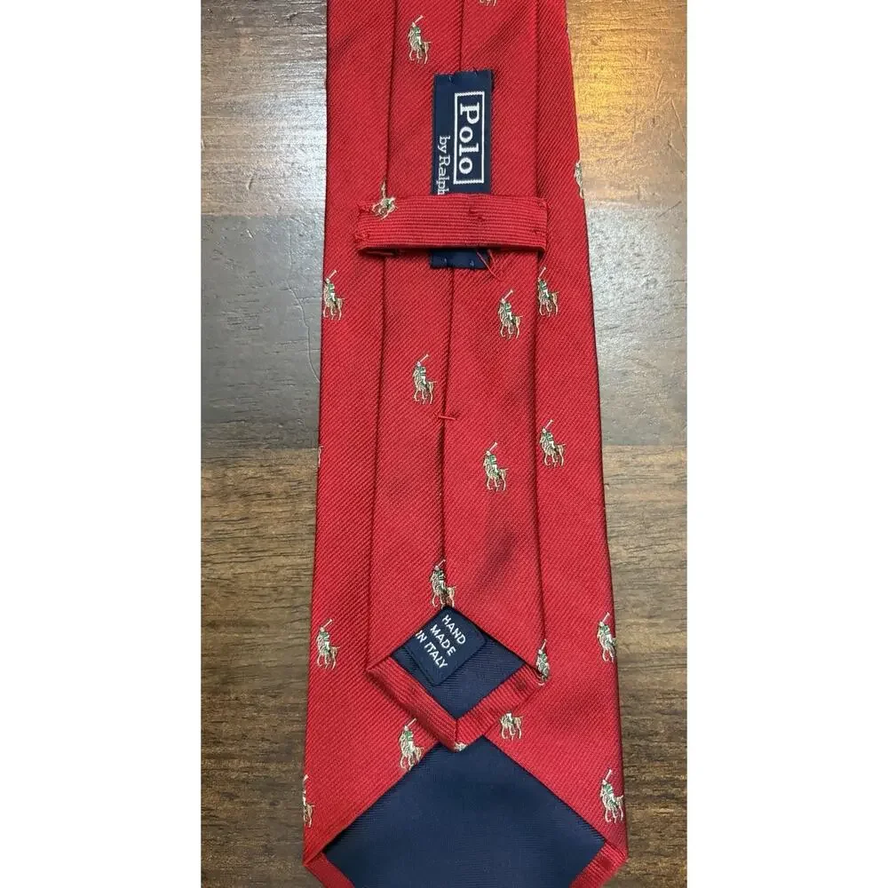 Polo Ralph Lauren Pony Player Rep Silk Neck Ties- Lot Of 3